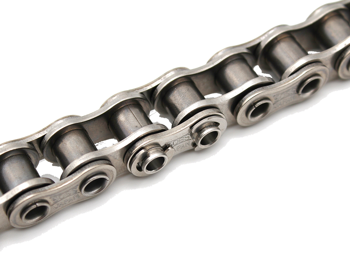 Hollow pin bush type roller conveyor chain